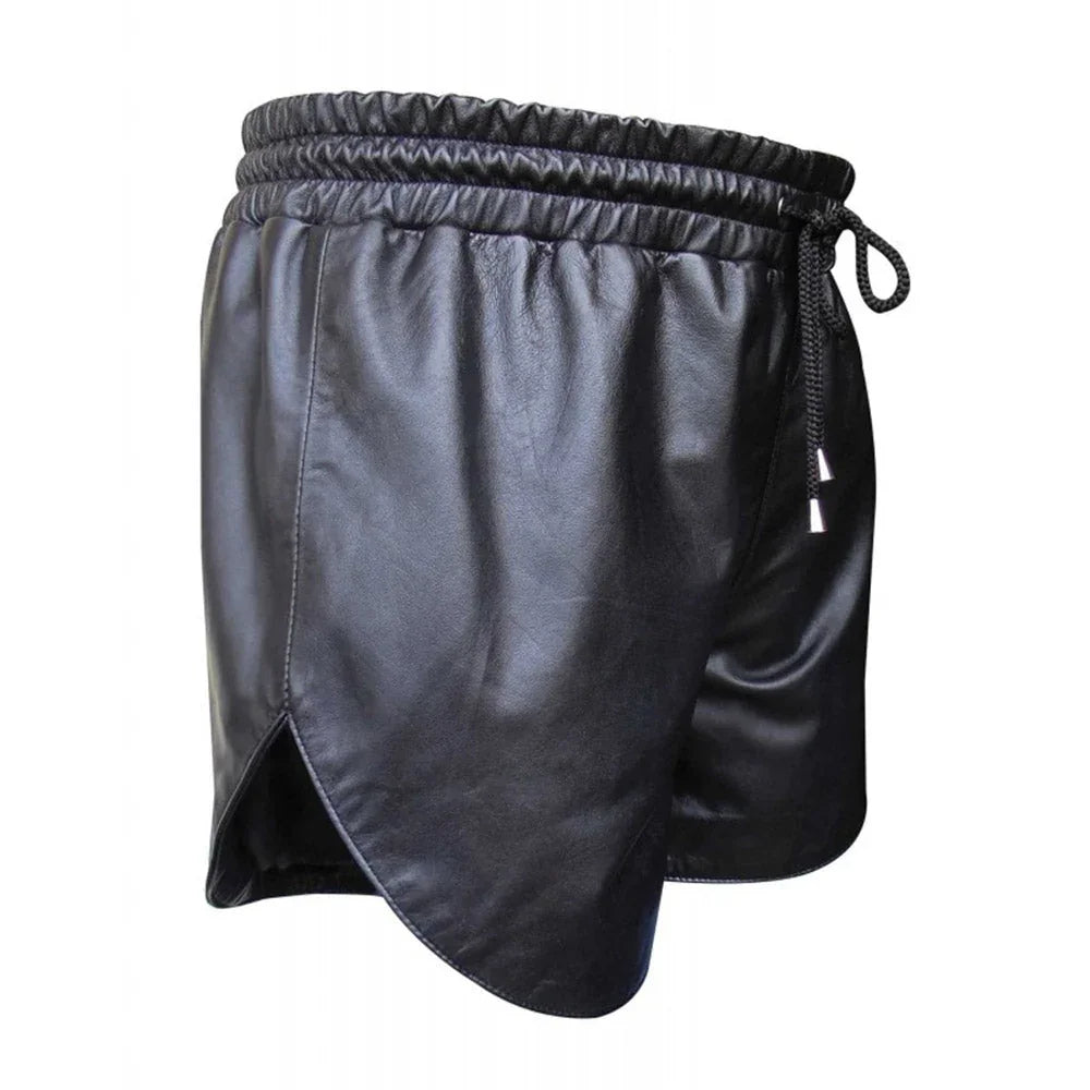 Soft Leather Shorts for Athletes, Gym and Jogging - TheBougees
