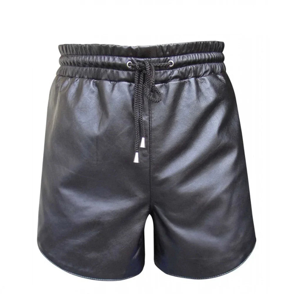 Soft Leather Shorts for Athletes, Gym and Jogging - TheBougees