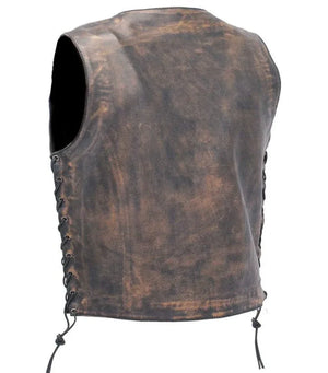 Vintage Leather Vest - TheBougees