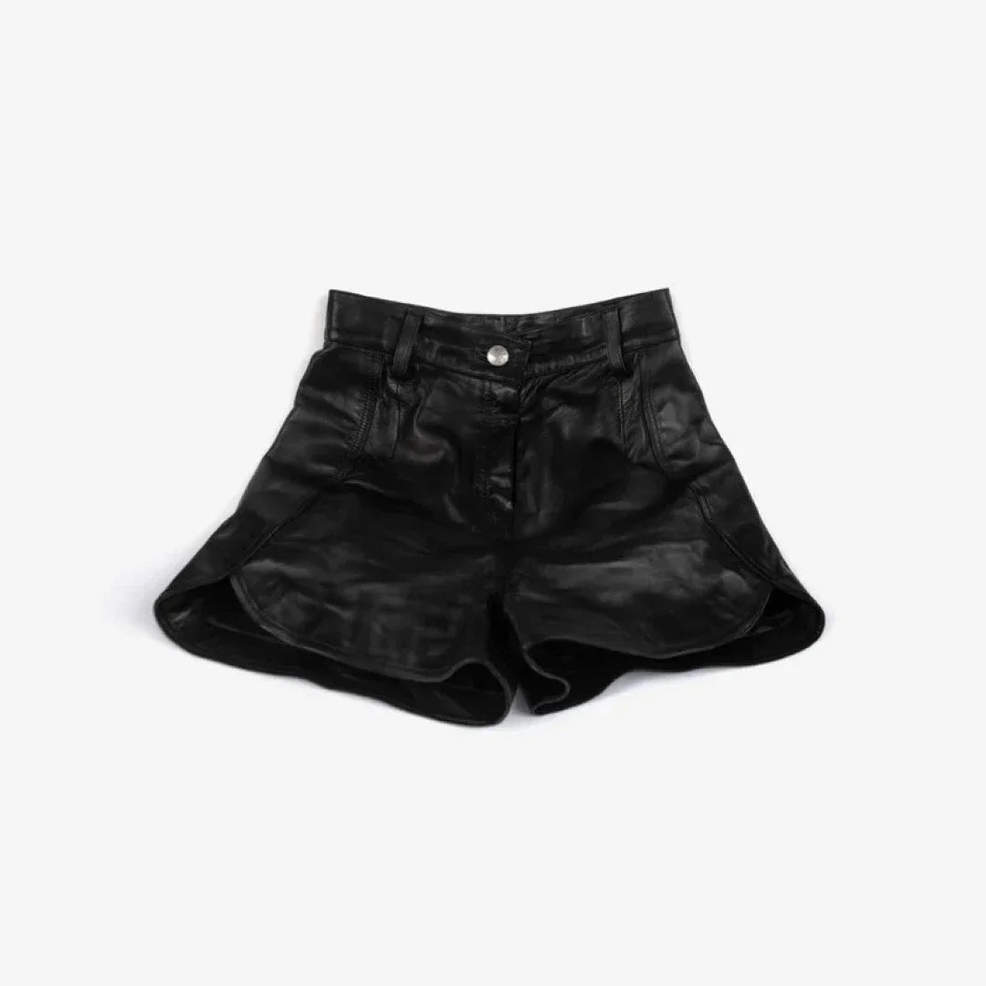 Premium Quality Leather Shorts For Women - TheBougees