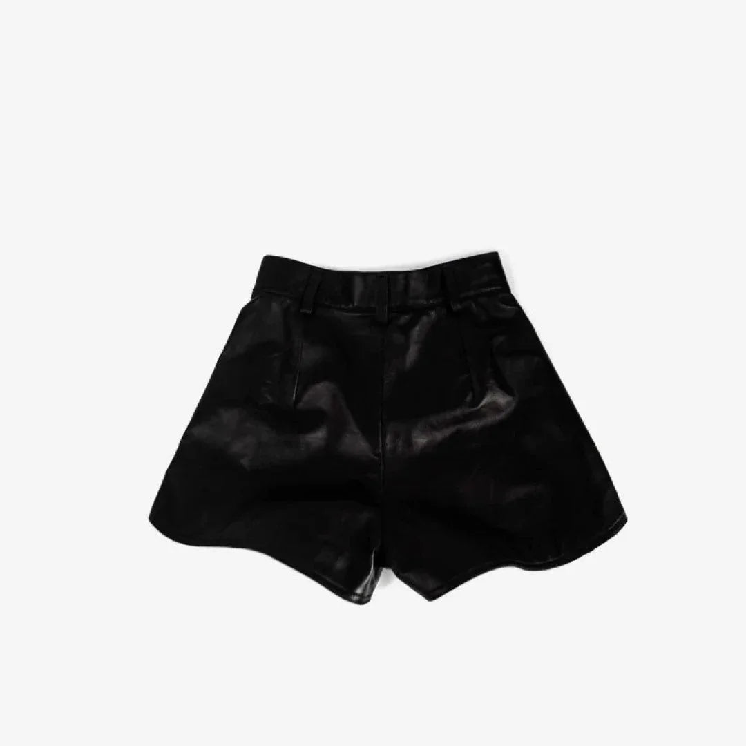Premium Quality Leather Shorts For Women - TheBougees