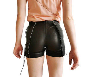 Unique Style Women Shorts For Women With Front And Back Zip Design - TheBougees