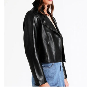 High Quality Pure Sheep Leather Jacket For Women - TheBougees