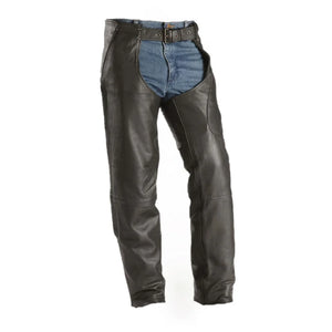Men Real Leather Chaps With Detachable C. Piece Bikers Leather Chaps - TheBougees