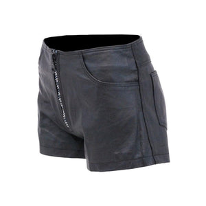 Leather Short with zipper closure - TheBougees