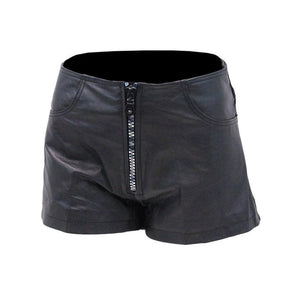 Leather Short with zipper closure - TheBougees