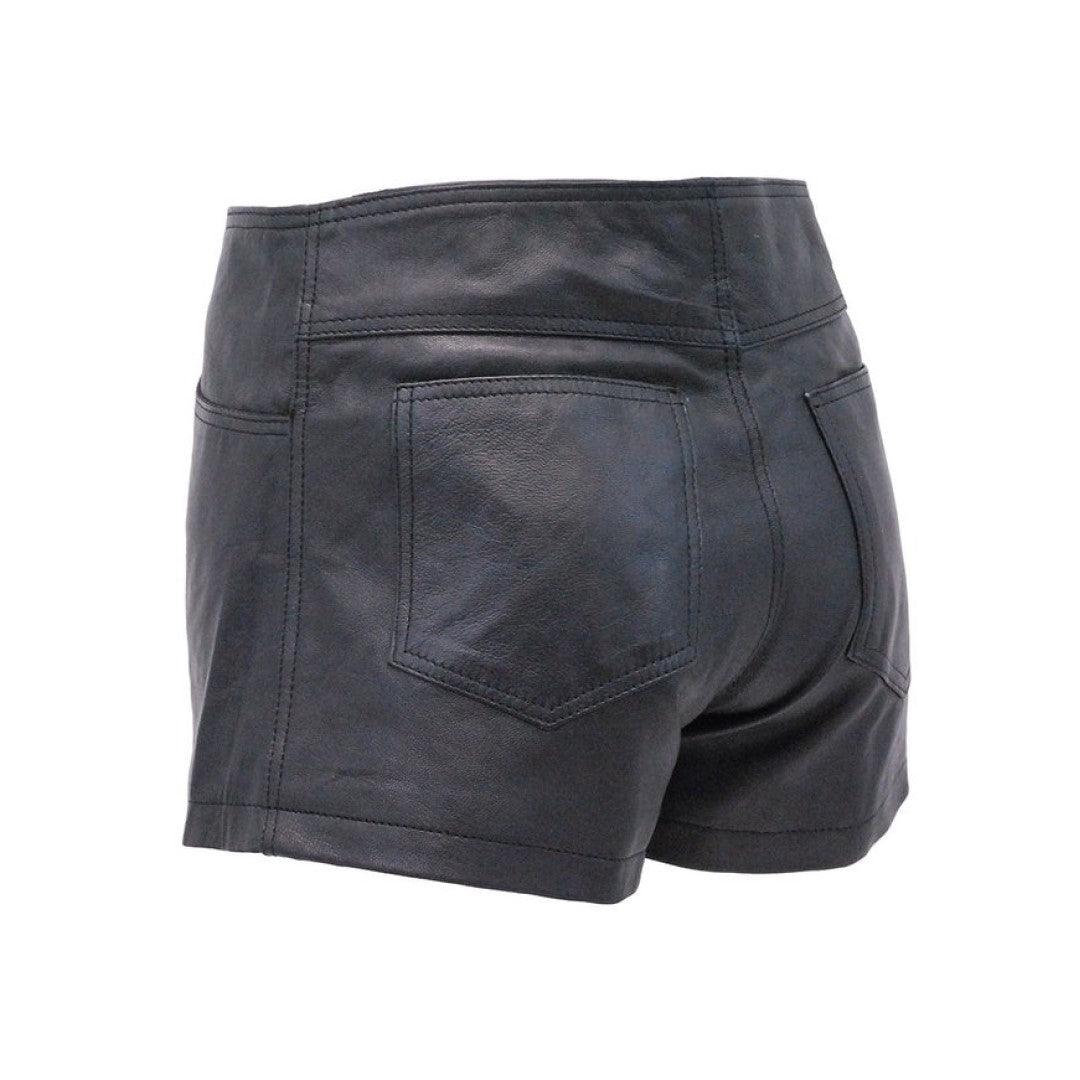 Leather Short with zipper closure - TheBougees