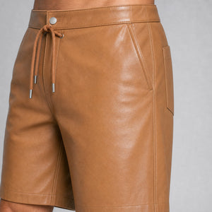men's tan leather board shorts MLS 810038 28