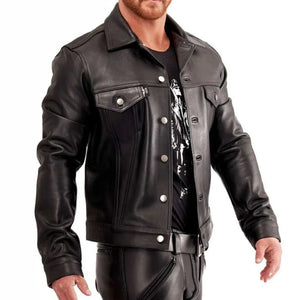 Pure Sheep Leather Shirts For Men - TheBougees