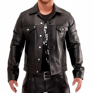 Pure Sheep Leather Shirts For Men - TheBougees