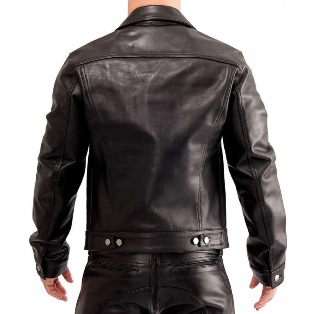 Pure Sheep Leather Shirts For Men - TheBougees