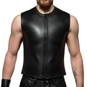 Leather Vest Made With Soft Sheep Skin Leather - TheBougees