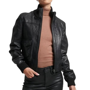 Stylish Biker Leather Jacket For Women - TheBougees