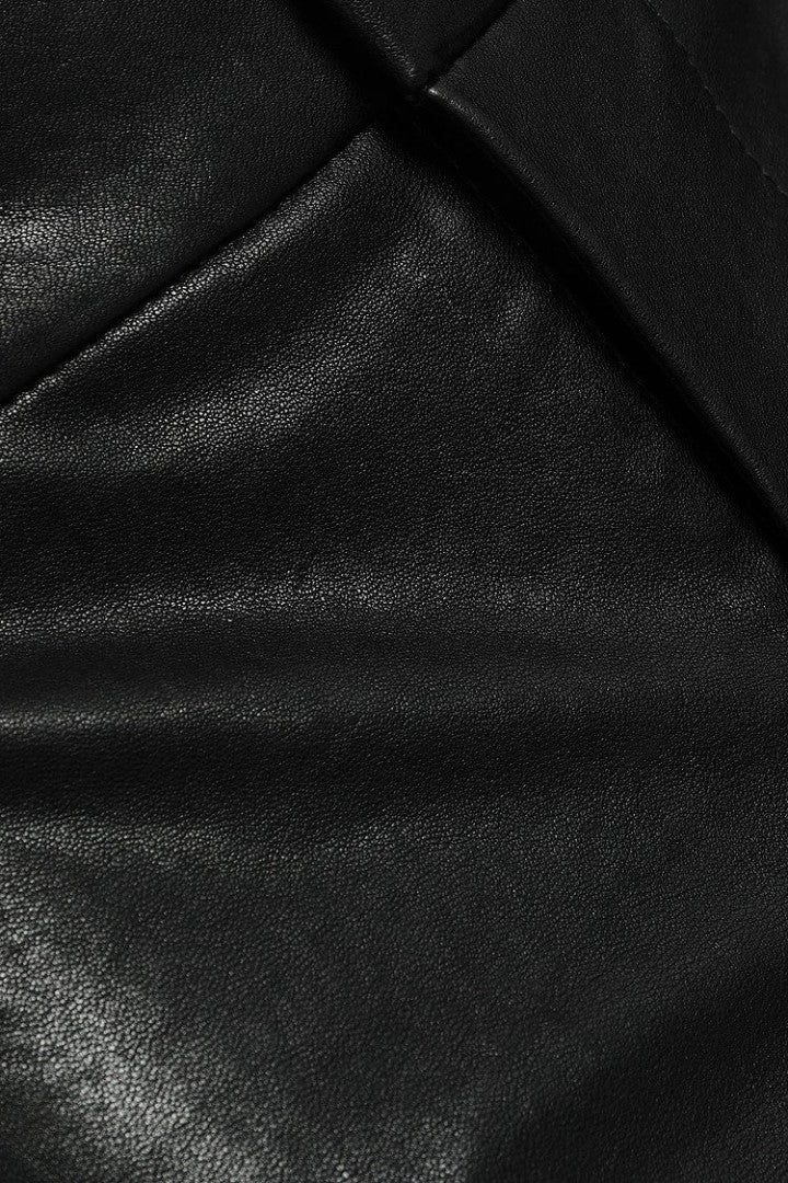 High Waisted Leather Short for Women - TheBougees