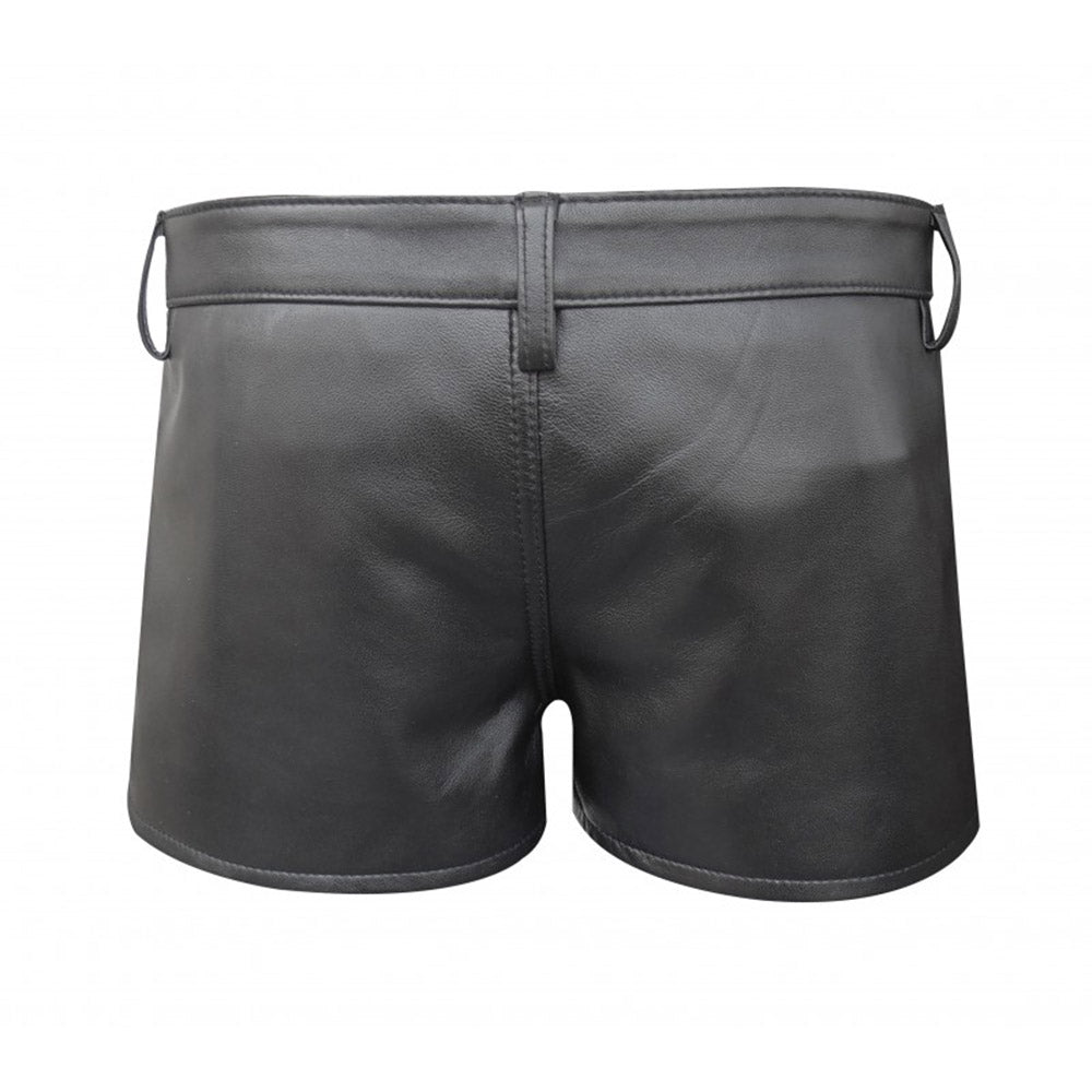 MENS Sheep Leather Shorts for Men Summer Shorts Casual Boxer Style - TheBougees