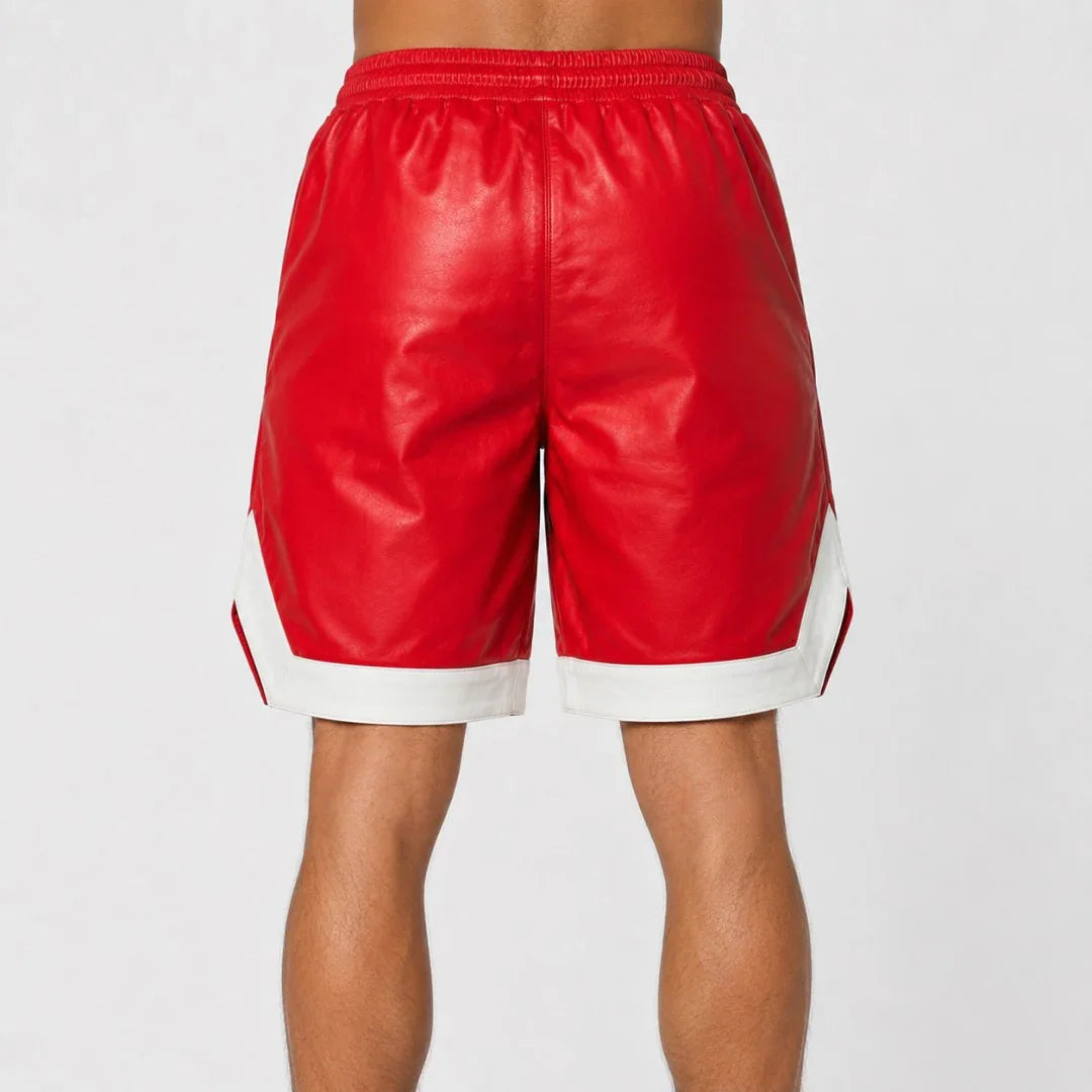 Mens leather shorts MS4012 26