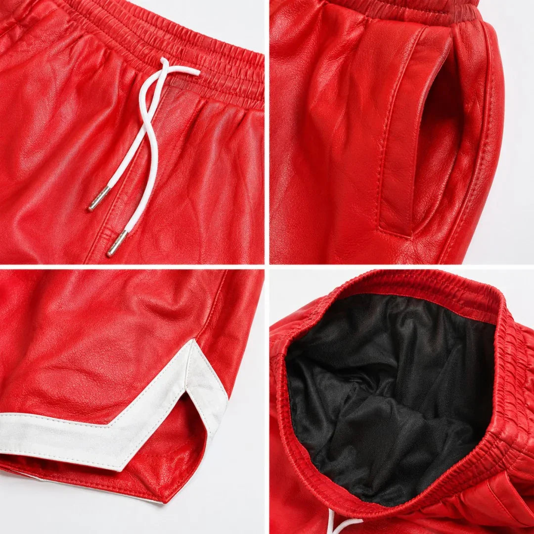 Mens leather shorts MS4012 26