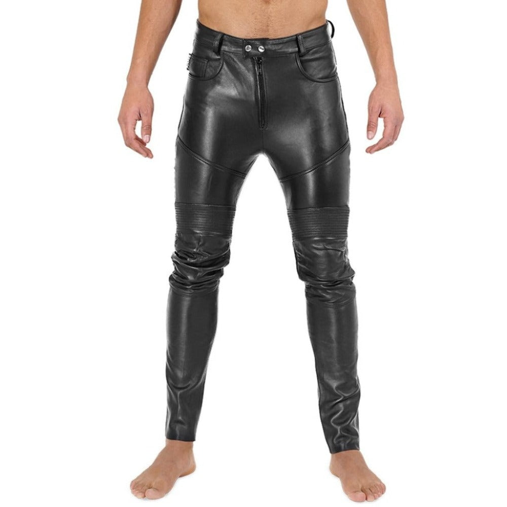 Genuine Sheep Soft Leather Trouser Pants Jogging Pant - TheBougees
