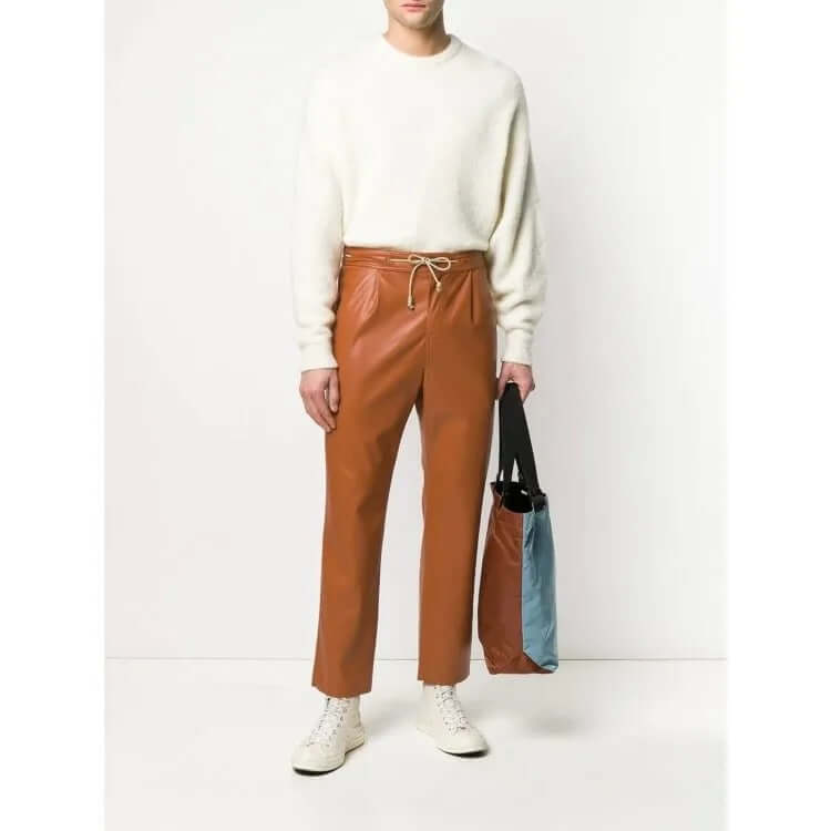 Elegant Leather Pants For Men - TheBougees