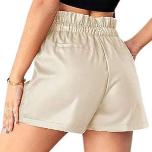 Women Leather Shorts WS216