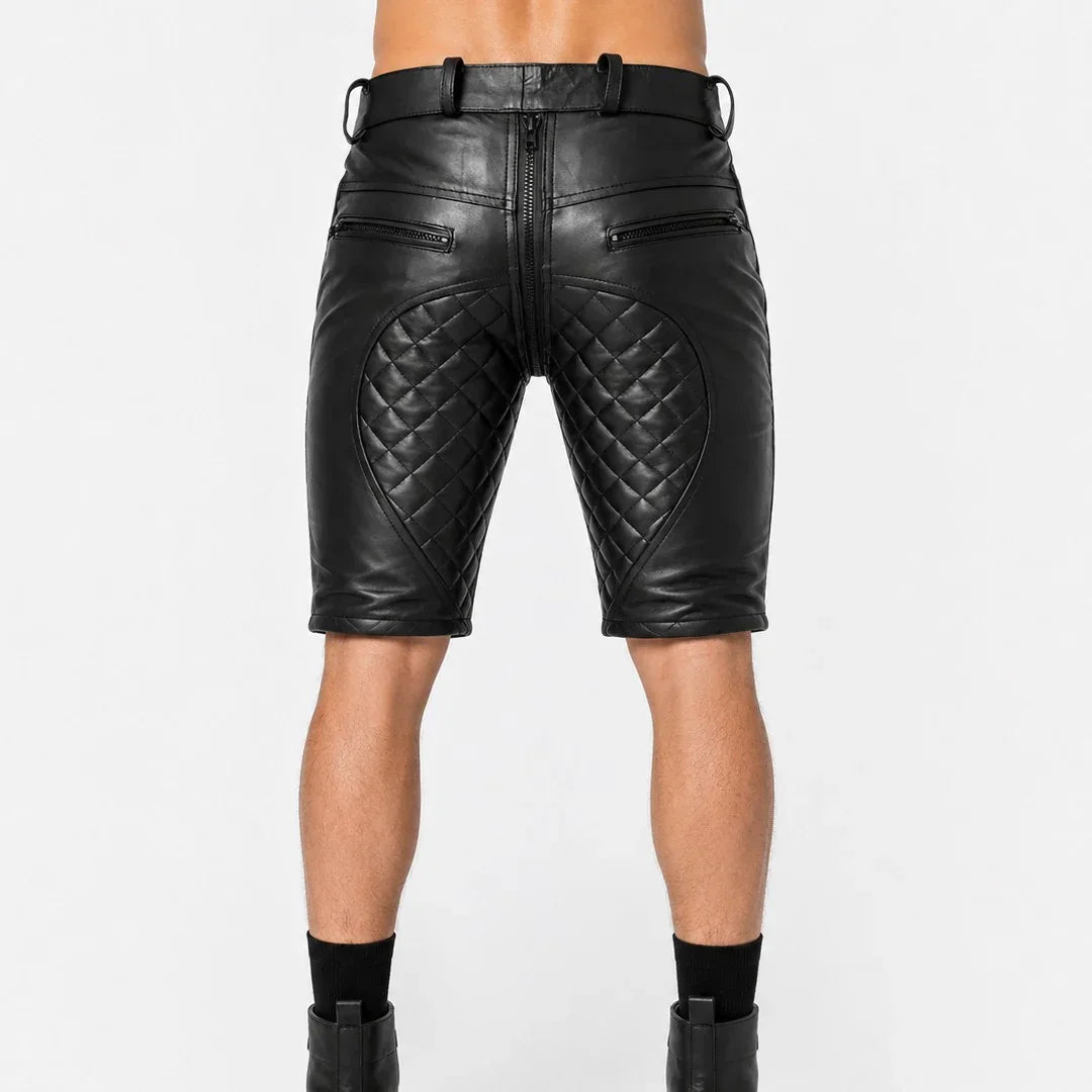 Mens leather shorts MS 4011 26