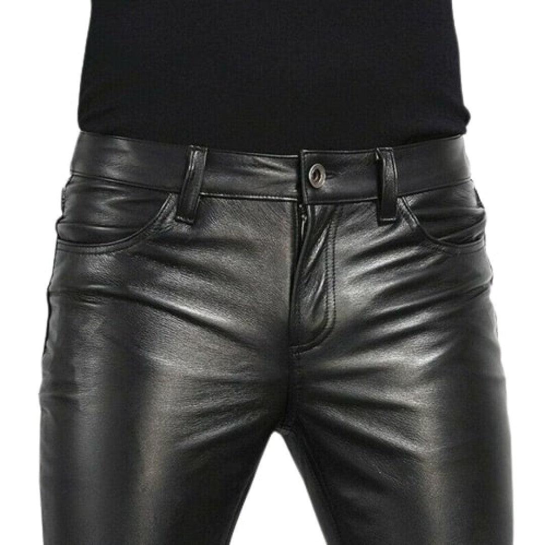 Biker Style Lamb Skin Leather Pants | Handmade Trouser – TheBougees