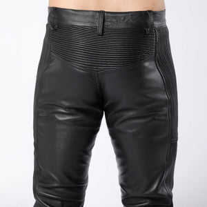 Side & Back Lined Men's Sheep Leather Pants - TheBougees