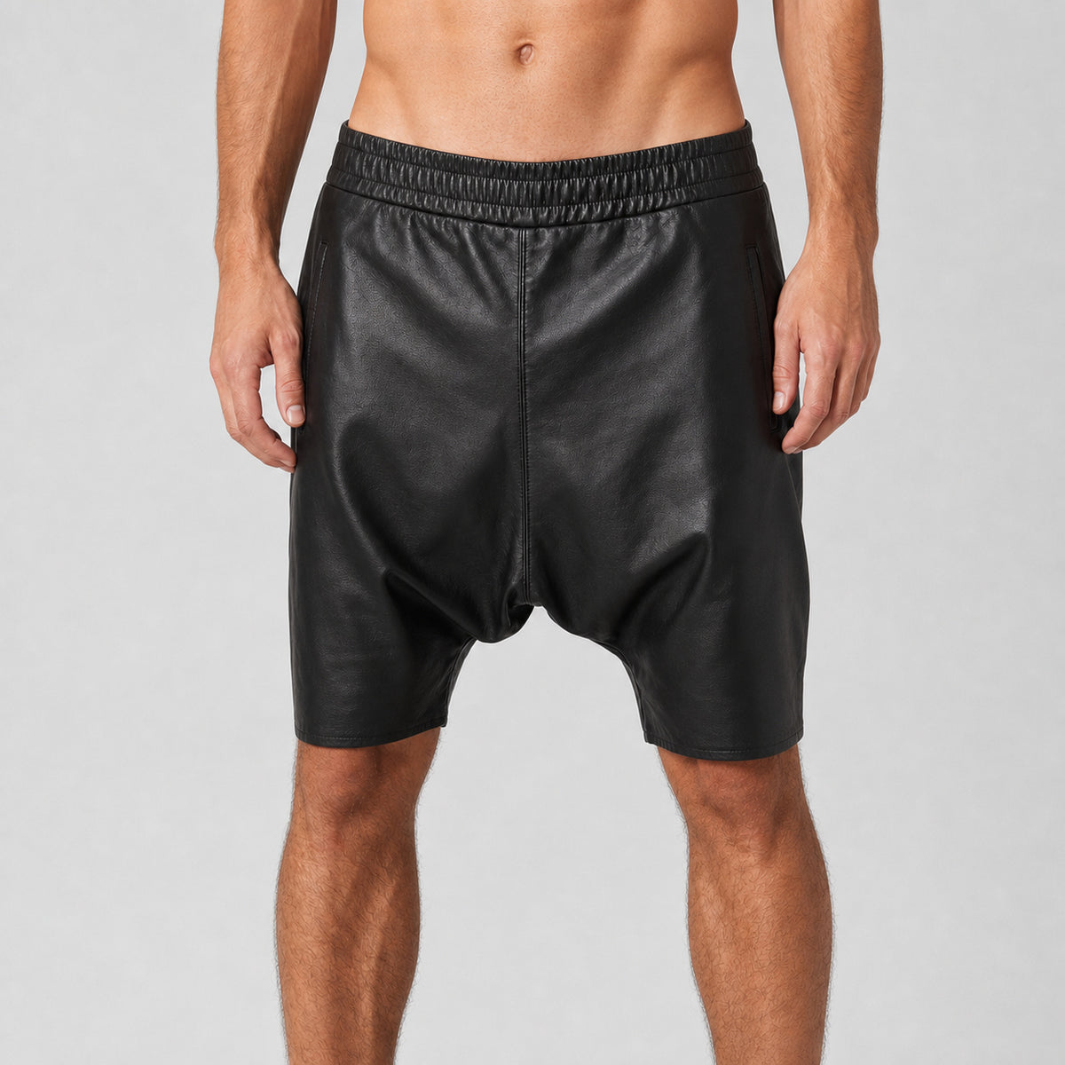 mens leather drop crotch shorts MLS 810061 28