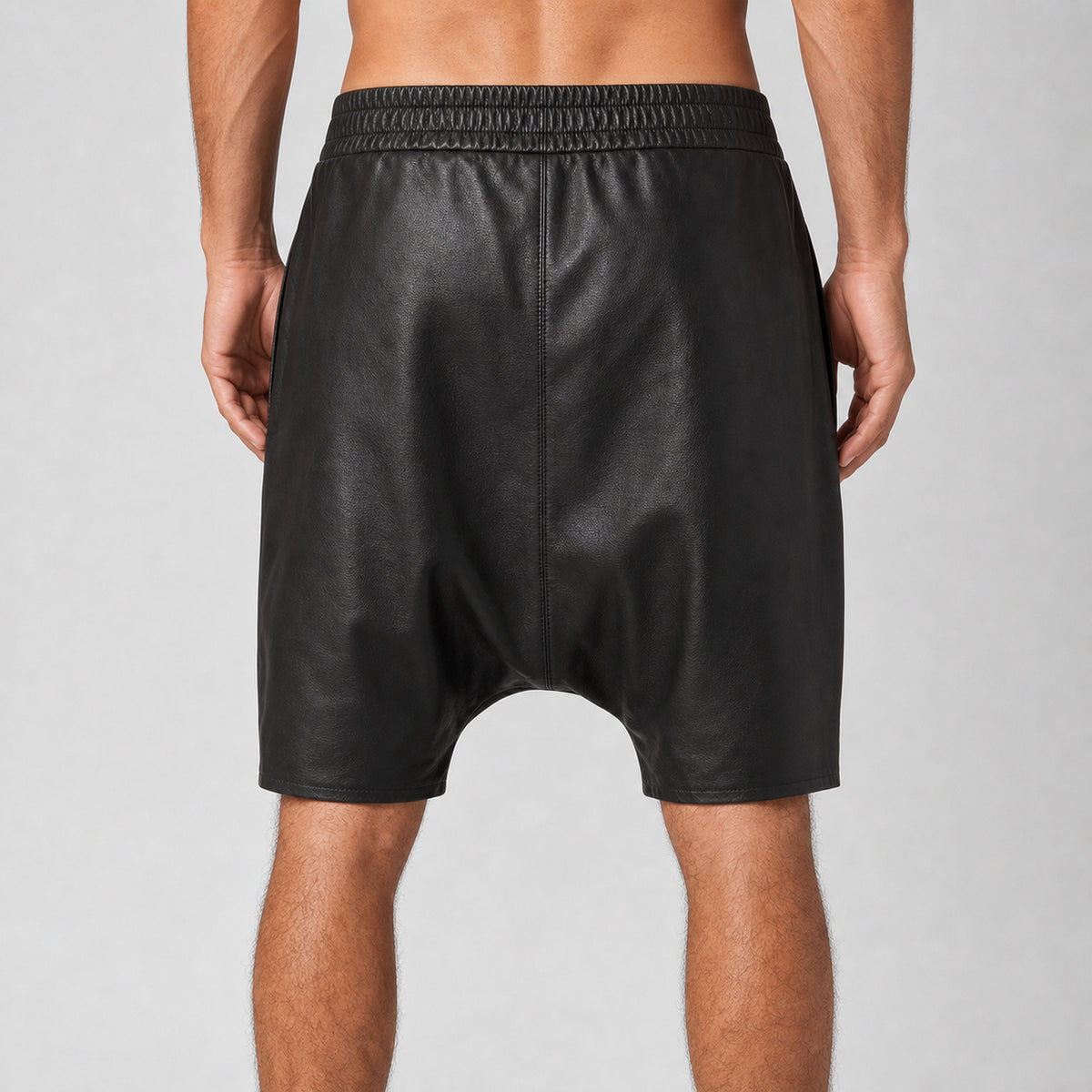 mens leather drop crotch shorts MLS 810061 28