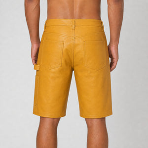 mens yellow leather shorts MLS 810069 28