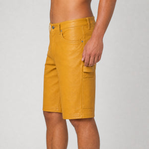 mens yellow leather shorts MLS 810069 28