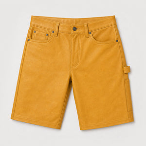 mens yellow leather shorts MLS 810069 28