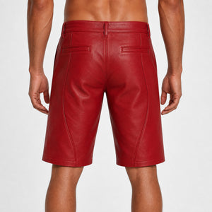 red leather shorts for men MLS 810075 28