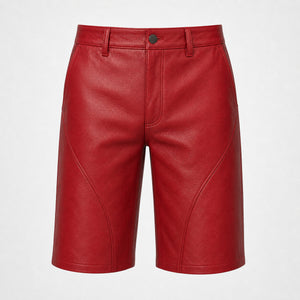 red leather shorts for men MLS 810075 28