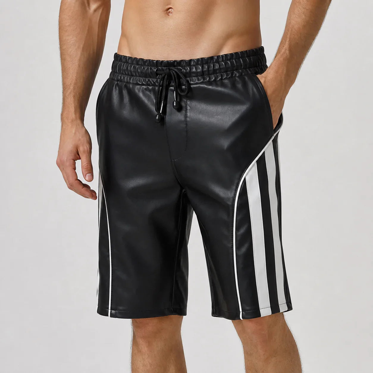 Mens Leather SHorts MS 4007 28