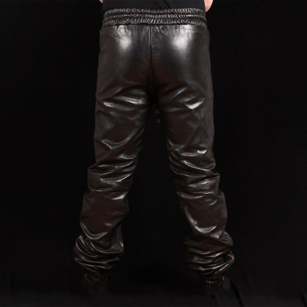 Sheep Leather Trousers for Jogging - TheBougees