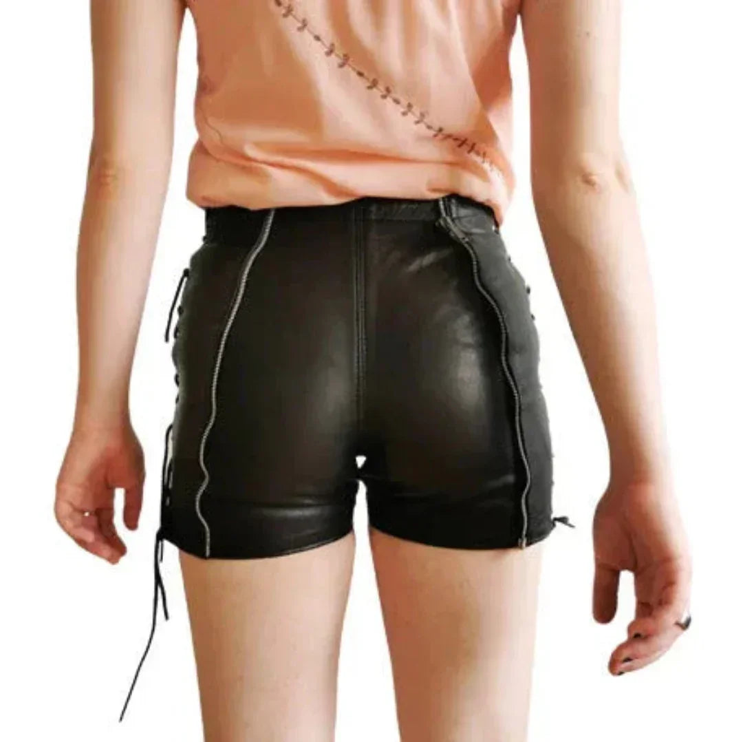 womens leather shorts WS214 28