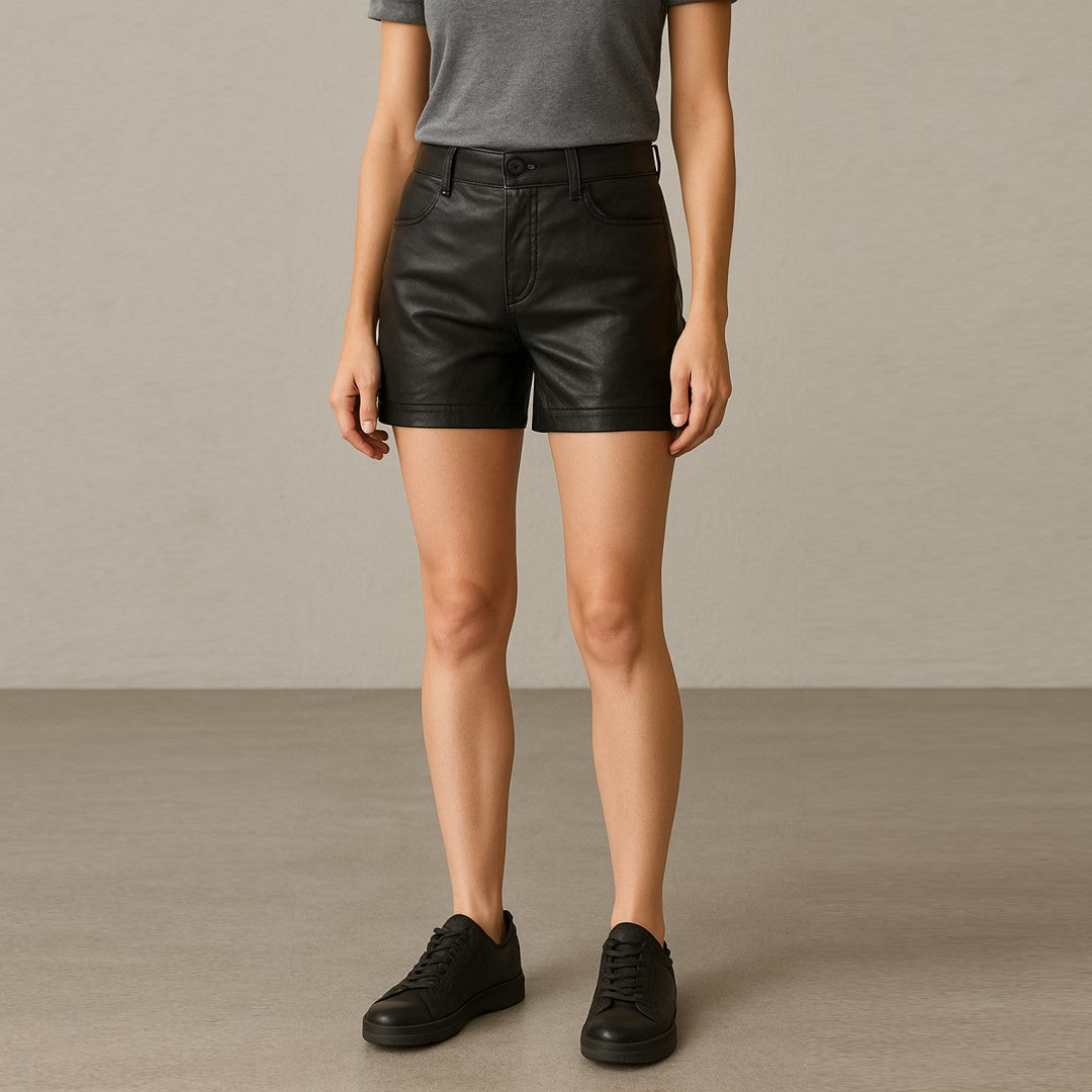 TheBougees - Women Leather Shorts | Lambskin and Cow Leather