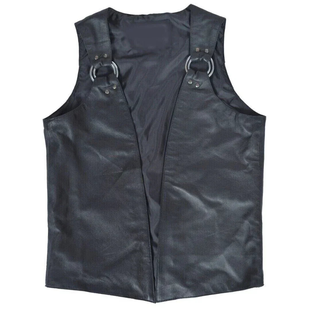 Pure Leather Vest For Men - TheBougees