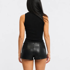 leather shorts women WS 4004 26